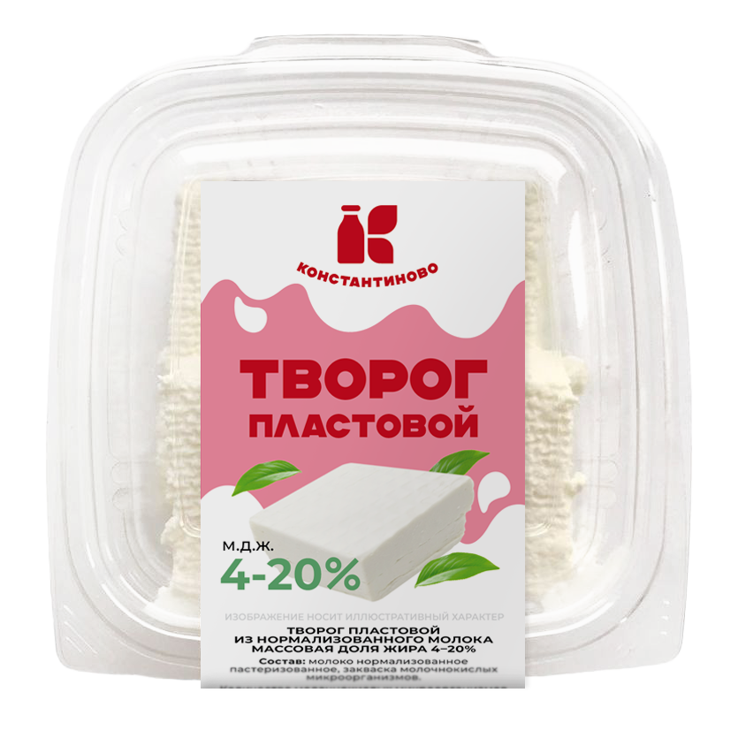 ТВОРОГ ПЛАСТОВОЙ  ИЗ ЦЕЛЬНОГО МОЛОКА